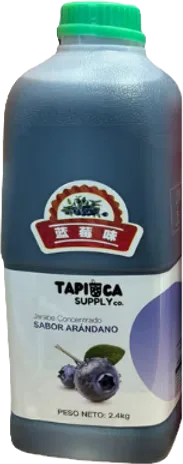 Botella de jarabe de sabor